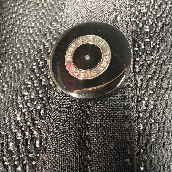 Tory Burch Black Tweed Sheath Mini Dress Size 6 - Picture 5 of 9